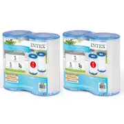 4pc Intex Filter Cartridge A Replacement/Accessory for Intex Pool Filter Pump