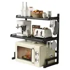 Expandable And Height Adjustable Microwave Oven Rack, 3-Tier Shelf Heavy Duty...