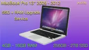 MacBook Pro 13" SSD/ RAM Upgrade Service (2009 - 2012)