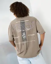 [Kiss Chacey] Kiss Chacey Women's Aral Heavy Street T-Shirt in Pigment Drift Wood Size XS XS Pigment Drift Wood