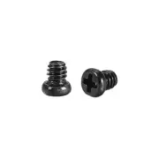 M2 x 3mm Laptop Computer Screws 2.8mm Dia Phillips Head Screw Black 50pcs