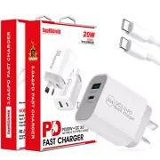 20W PD+ USB Type C Fast Charger Wall Plug Power Adapter Cable Google 8 7 6 Pro 5