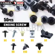 50PCS Under Engine Cover Clips Mudguard Shield Screws for Universal Toyota Lexus