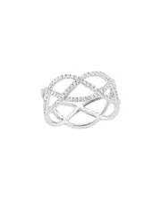 Nephora 14K 0.75 ct. tw. Diamond Criss Cross Ring 6.5 NoColor