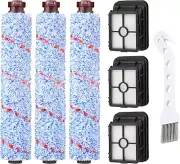 Bissell Crosswave Pet Pro Brush & Filter Replacement Kit - 3 Brushes + 3 Filters