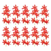 16Pcs 7" Artificial Orchid Flower Floating Candles Simulation Flower Red