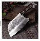 Serbian Handmade Forged Butcher Chef Knife Chopping Cleaver Knife Full Tang