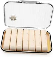 WOFASHPURET Portable Travel Organizer Case with Sealed Lid Mini Weekly Medication Holder with Detachable Compartments for Jewelry Trinkets and Small Essentials