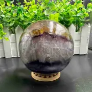 1115g Natural Fluorite Quartz Sphere Crystal Energy Ball Reiki Healing Gem