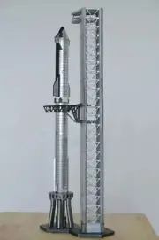 Starship on Launchpad model in 1:400 scale