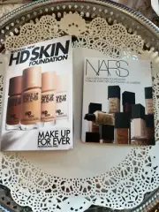 SMAPLE OF NARS & MAKE UP FOR EVER HD SKIN FOUNDATIONS