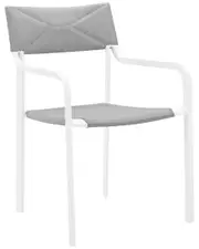 Modway Raleigh Stackable Outdoor Patio Aluminum Dining Armchair