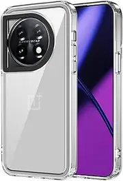 Case Compatible with OnePlus Ace 2 5G,Compatible with OnePlus 11 5G / 11R 5G Anti-Drop Camera Protection Translucent [Acrylic+PC+TPU] White