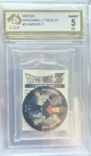 CGA 5 25/40 Android 17 Series 1 SEALED tazo dizk Dragon Ball Z DBZ