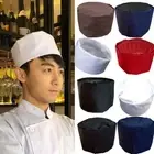 Kitchen Headwear Mesh Top Skull Cap Flat Cap Catering Chef Hat Work Hat