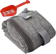 LIGHTAOTAO Foldable Cat Litter Box Portable Lightweight Travel Litter Tray for for Camping Hotels and Road Trips with Shovel