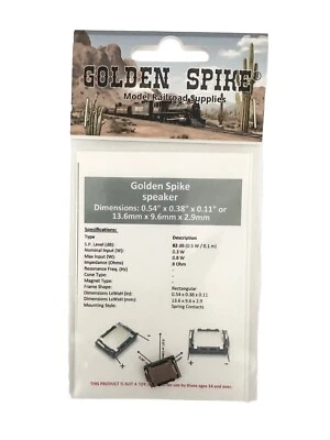 Golden Spike Hobbies Speaker 13.6x9.6x2.9 mm 8 Ohm No Baffle