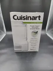 Cuisinart ICE-21 White Frozen Yogurt Ice Cream Maker *Never Used, Still In Box*