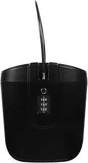 Ciieeo Box Box Beach Safe for Valuables College Dorm Safe Small Lock Black Abs Travel
