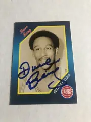 Dave Bing Signed Detroit Pistons Card