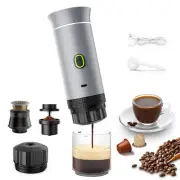 3-in-1 Portable Espresso Maker, Mini Coffee Maker for Travel, Self-Heating Ca...