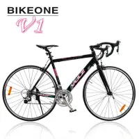 在飛比找蝦皮商城優惠-BIKEONE V1 微轉27速鋁合金彎把公路車700C剎車