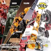 Transformed Movie Devastator Black Convoy Red Alert Bee Prime Robot Figures