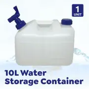 10L Water Jerry Can White Plastic Food Grade Camping