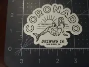 CORONADO BREWING mermaid Idiot Islander sunset STICKER decal craft beer brewery