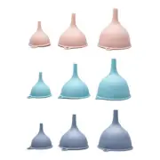 3 Pack Kitchen Funnel 3 Different Sizes Silicone Funnel for Filling Bottles