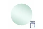 Thermogroup Rio Polished Edge Round Mirror - 700mm dia with Hangers RR7070HN