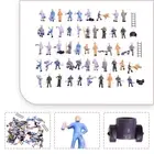 Figures Painted Figures Railway Model Worker Scale 1:87 Brand New 50pcs New