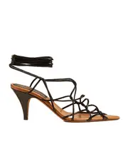 Pointed high-heeled sandals 39,40 black