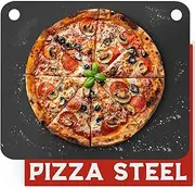 Primica Pizza Steel - Rectangular Carbon Steel Pizza Stone - 16" x 13.4" Gray