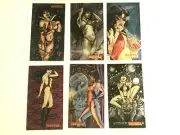 1995 Vampirella GALLERY Femme Fatales CHROME Insert 6 CARD Set CHROMIUM TALL