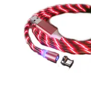 Fast Charging USB Cable Flowing Light Mobile Phone Cable USB Magnetic Charger Cable