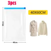 Travel Roll-Up Compression Bags, Reusable Vacuum Storage Bag, Saves 80% of Stora