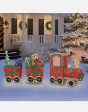 Winter Wonder Lane LED Holidays Train Holiday Yard Art