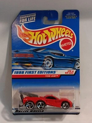 1998 Hot Wheels #658 First Edition 25/40 Tow Jam - Red