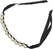 NOLITOY Pet Pearl Collar for Dogs and Cats Satin Ribbon Pet Necklace with Elegant Costume Decor for Puppies and Kittens