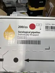 10ml Serological Pipettes, Individually Wrapped, 200/cs