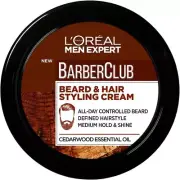 L’Oréal Paris Men Expert Barber Club Beard and Hair Styling Cream, 75ml