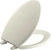 “K-4652-96 Lustra Elongated Toilet Seat with Quick-Release Hinges, Closed Front, 4652-47