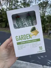 Garden Party Wired String Lights - Cactus Lights - Brand New