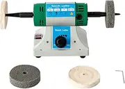 Electric Jewelry Polisher Bench Buffer, Mini Table Saw, Adjustable Variable Speed Polishing Buffing Machine, Gem Grinding Cutting Machine