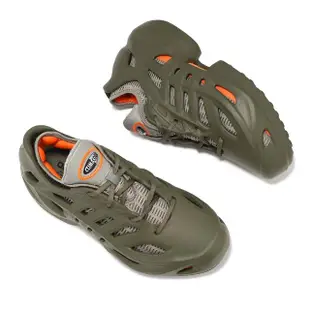【adidas 愛迪達】休閒鞋 adiFom Climacool 男鞋 綠 灰 可拆式 襪套式 透氣 洞洞鞋 愛迪達(IF3937)