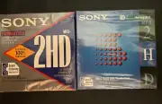 2x Sony 2HD 2DD Floppy Diskettes IBM Formatted 3.5 Inch 10 Pack (20 Total), NEW