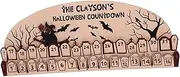 [Vaguelly] Halloween Advent Calendar Desktop Advent Festival Decor 2023 Halloween Calendar Halloween Supplies Halloween Calendar Decor Halloween Table Decoration Spooky Advent Calendar Wood