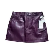 Citizens Of Humanity Beatnik Leather Mini Skirt NEW $278 SOLD OUT On Revolve