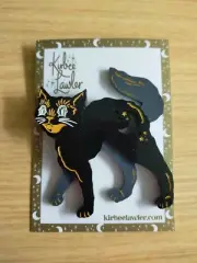 Kirbee Lawler - Vintage Black Cat - Brooch - Like New - Excellent Condition.